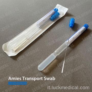 Amies Transport Swab con o senza carbone CE